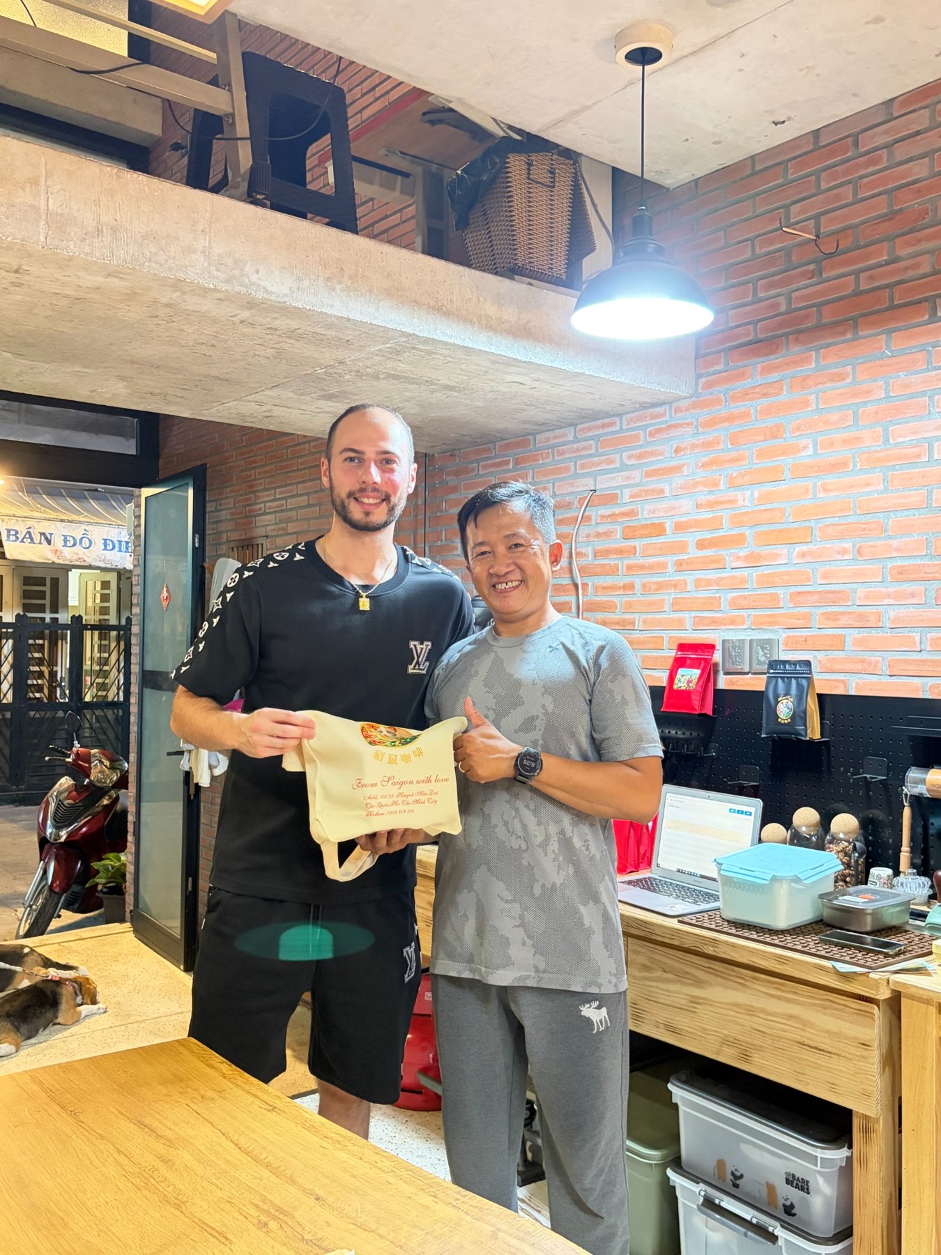Michael Appel and Phan Tuong Long together in Hue, Vietnam